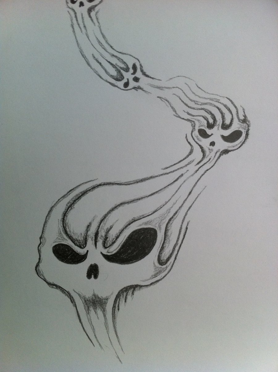 Pin Smoke Ghost Skull Tattoo Skulls And on Pinterest. pintattoos.com. helpf...