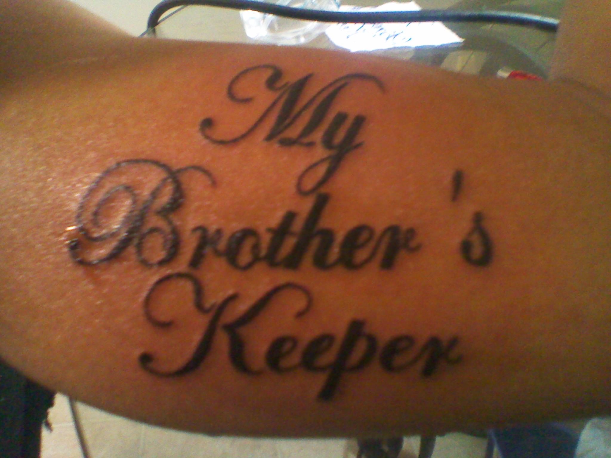 tattoopins.com. helpful non helpful. best for i am my brother keepers chest...