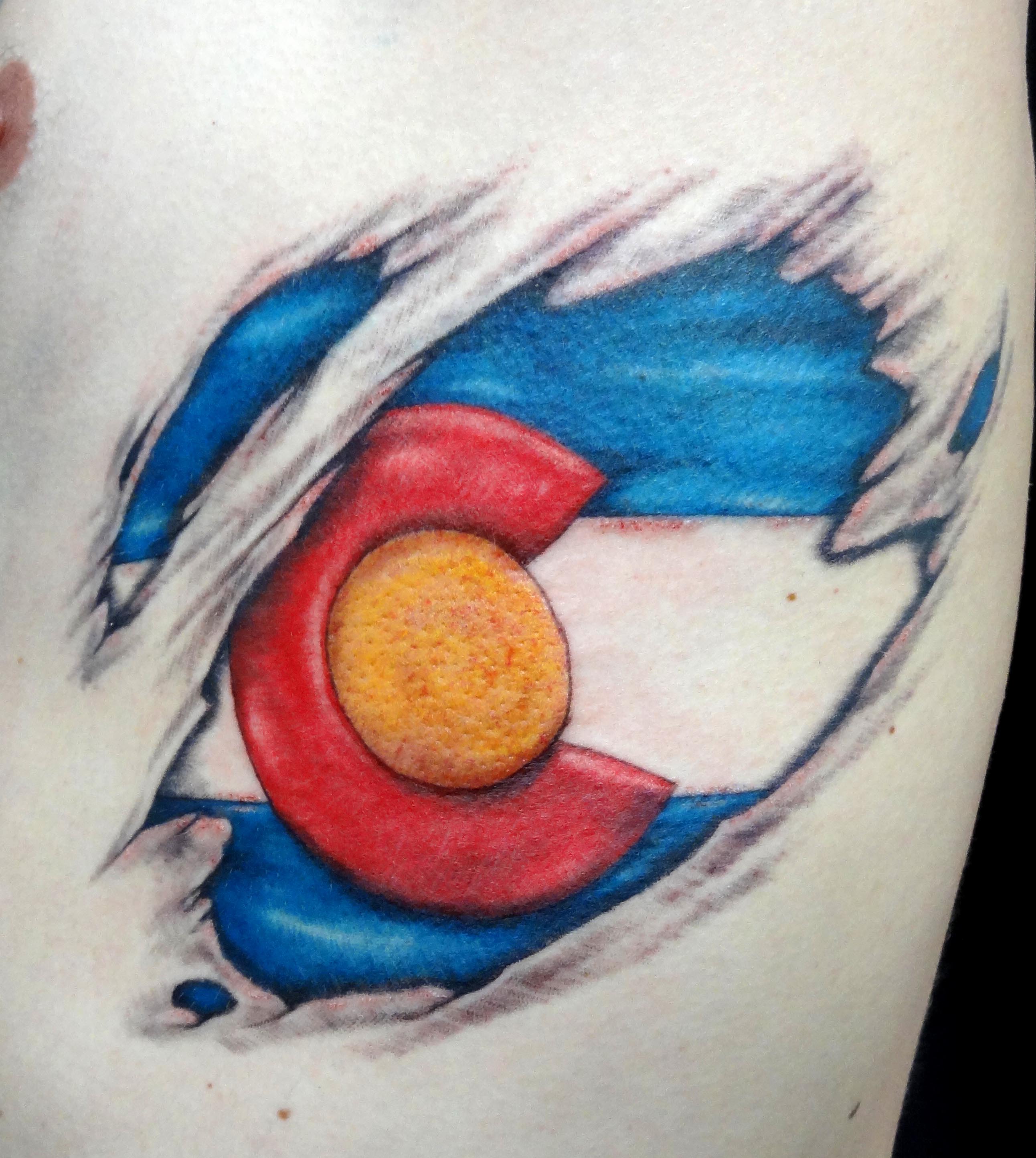 Colorado Flag Tattoos.