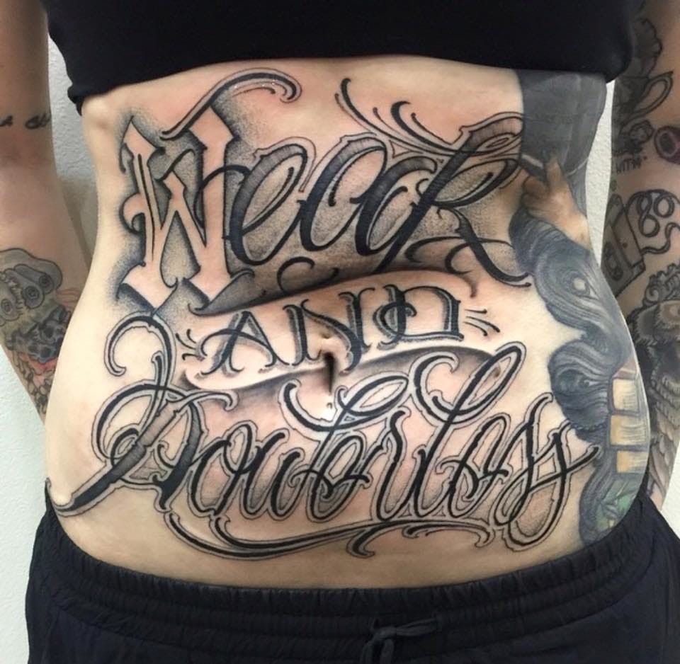 20 Killer Lettering Tattoos By Big Meas, Tattoodo. tattoodo.com. 