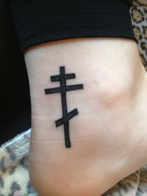 Greek Orthodox Cross Tattoo, to Pin on Pinterest. 