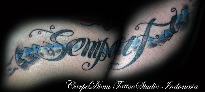 Semper tattoo fi design Traditional Tattoo